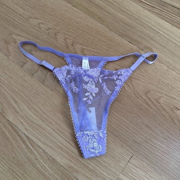 KAT THE LABEL Nicolette Thong in Lilac - Picture 3 of 5